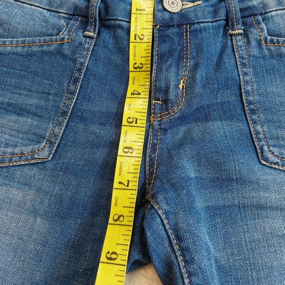 Aeropostel Women's Blue Hailey Flair Juniors 5/6 Short Denim Jeans - Picture 6 of 11